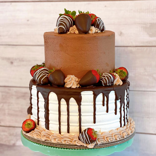 strawberry chocolate cake